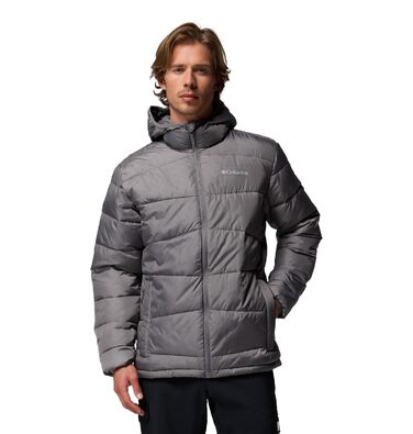 Чоловіча зимова куртка-пуховик Columbia Fiveile Butte™ II з капюшоном, City Grey, розмір XL