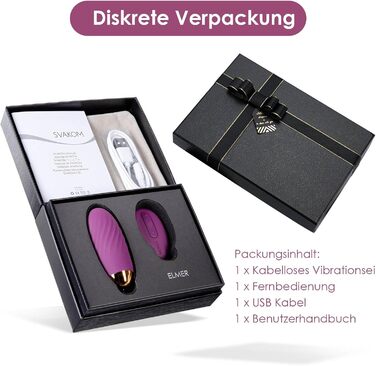 Вібратор Deluxe Vibro Ei з дистанційним керуванням: тихий, потужний, 26 режимів вібрації, стимулятор G-точки та клітора, анальний вібратор-дилда, іграшки для пар