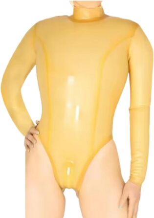 Прозорий латексний комбінезон з блискавкою (Catsuit/Bodysuit) - GAYLOP