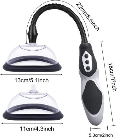 Електрична вакуумна помпа для вагіни та клітора – для жінок та пар, для підвищення чутливості та сексуального задоволення