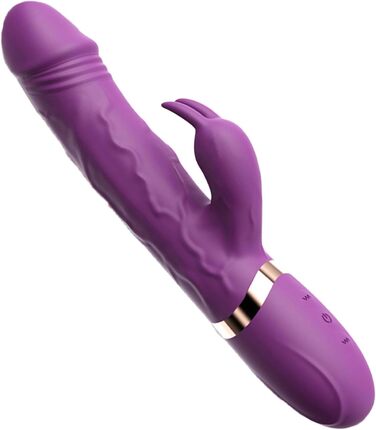 Вібратор G-Punkt Klassischer, 10 режимів вібрації, силіконовий дildo-вібратор, масажний стрижень для жінок та пар, фіолетовий