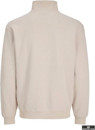Чоловічий в'язаний кардиган Jack & Jones з чверть-застібкою на блискавці, однотонний, розмір XXL, колір Scarab
