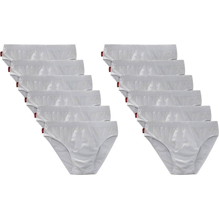 Сліпи/Боксери чоловічі Liabel з натуральної бавовни (4XL, 12 шт., білий)