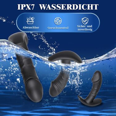 Анальний плагін (набір 3 шт) для жінок та чоловіків, силіконовий, T-подібна база - Dildo, секс-іграшка для початківців та досвідчених