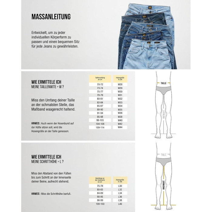 Чоловічі джинси LEE Relaxed Tapered Fit Extreme Motion, колір Zander, розмір 30W/32L
