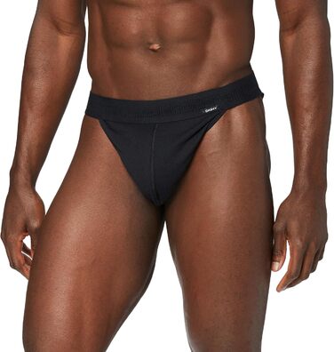 Танга чоловічі Skiny з бавовни Retro G-String (2 шт.) чорного кольору, розмір M (082227)