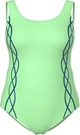 Купальник жіночий Ulla Popken великих розмірів (Plus Size), модель 747874, колір Kiwi