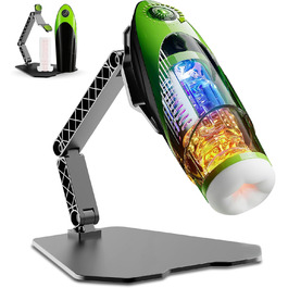 Електричний вібратор для чоловіків з 10 режимами, телескопічна функція та 10 вібрацій, нагрів 42°C, секс-іграшка