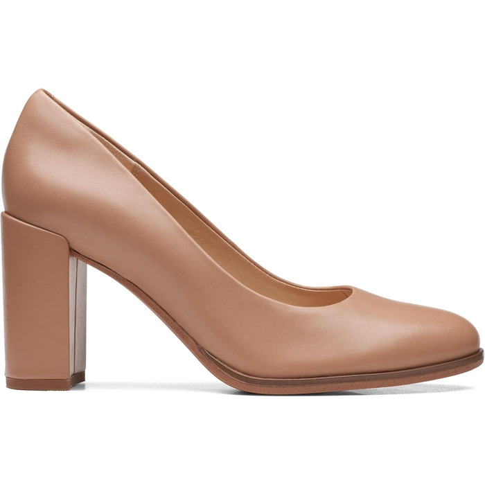 Жіночі туфлі-човники Clarks Freva85 Court, шкіряні, колір Praline, розмір 39.5 EU