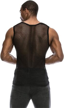 Прозора чоловіча футболка з довгим рукавом, мереживна, для клубів та вечірок, біле топ