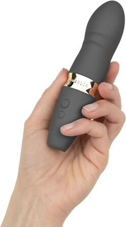 Вібратор AMORELIE Quickie для G-точки – 15 см, водонепроникний, акумуляторний, сірий