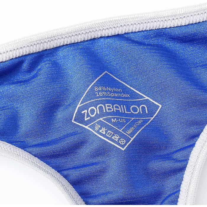 Танга чоловіча BIATWOWR (блакитна, M) – сексуальна білизна з м'якої тканини