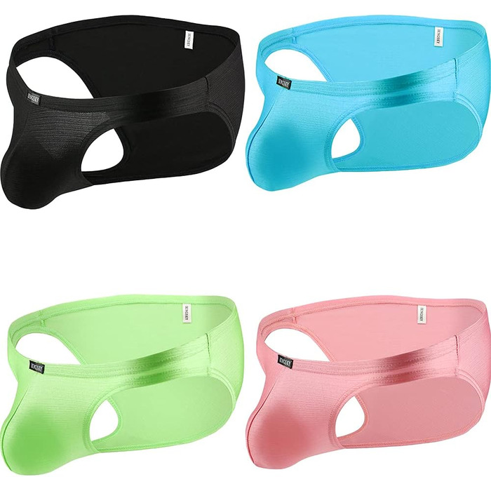 Слідки чоловічі iKingsky з великим кишеньком, сексуальні, обтислі, для чоловіків (L, 4 шт.)