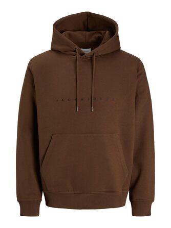 Чоловічий худі Jack & Jones JJESTAR JJ Sweat Hood, Relaxed Fit, колір Cocoa, розмір XL