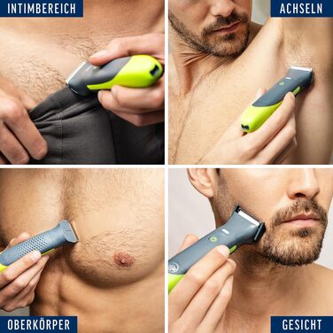 Тример для чоловіків Veet Men Intimate — водонепроникна електрична машинка для стрижки волосся в інтимній зоні, на обличчі, пахвах та тілі