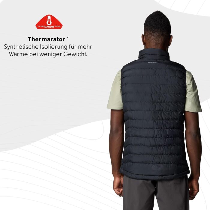 Чоловічий утеплений жилет Columbia Powder Lite II Vest, чорний, розмір M