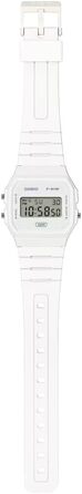Чоловічий класичний цифровий годинник Casio F-91WB-7AEF білого кольору