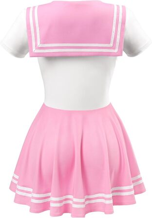 Шовковий комбінезон LittleForBig для дорослих, стилізація 'Магічна дівчинка', міні-сукня-спідниця (рожевий, XL)