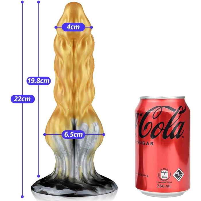 SXOVO Monster Dildo 22см з рідкого силікону - анальний та вагінальний секс-іграшка для масажу простати