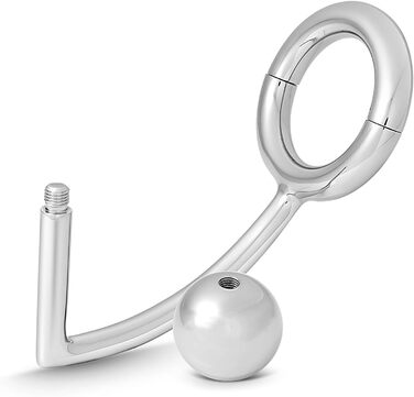 Кольцевий аналізатор з кулькою з нержавіючої сталі для чоловіків. Інтимні іграшки для дорослих. Різні розміри