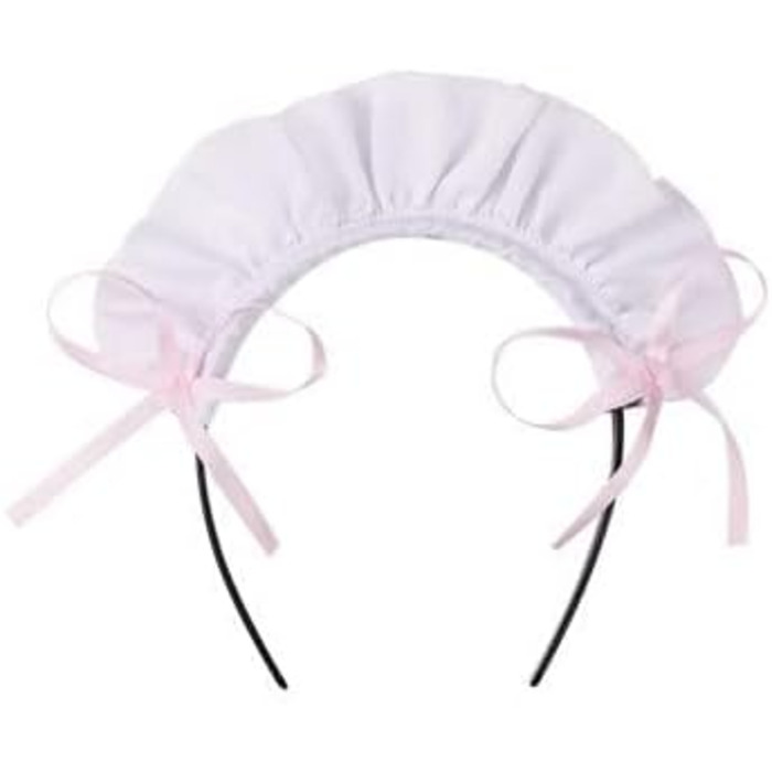 Костюм горничної MaxToonrain: Французьке плаття в стилі аніме Лоліта для жінок та дівчат (рожевий, сердечком, XXL)