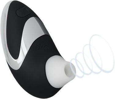 Womanizer PRO W500 - жіночий вібратор, стимулятор клітора, GOLD EDITION, чорний, хром
