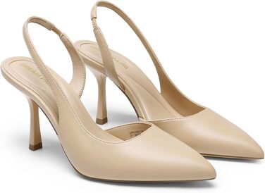Жіночі туфлі-слингбеки DREAM PAIRS бежевого кольору (розмір 39 EU)