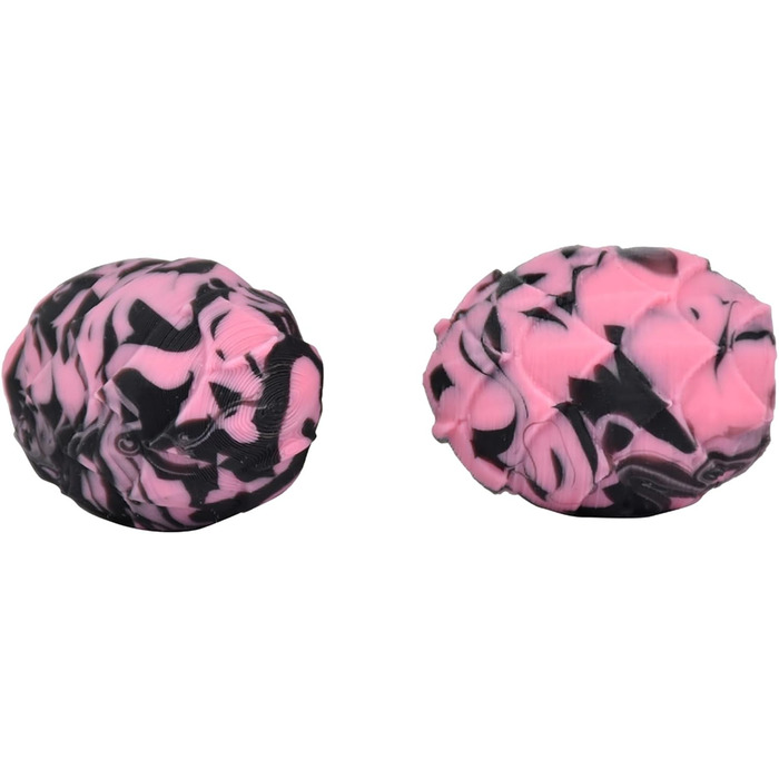 Анальні та вагінальні стимулятори-кульки Liebeskugeln Alien Sporen, Platinum Silicone, 3 шт. (рожевий, чорний)