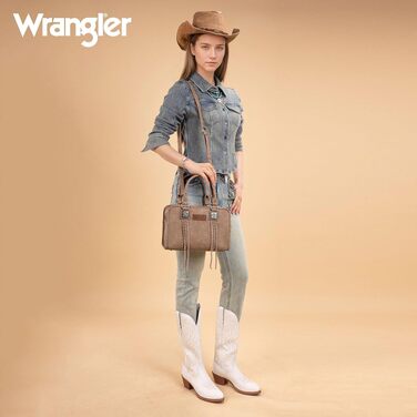 Жіноча сумка-портмоне Wrangler у стилі вестерн, вінтажна сумка з ручкою, колір хакі