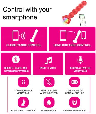 Вібратор для анусу з пультом дистанційного керування, 9 режимів, силікон, чорний | Іграшки для дорослих