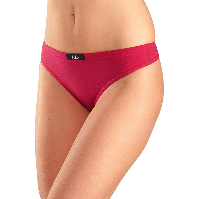 Струнні трусики для жінок H.I.S. з бавовняного стрейчу, набір (42, колірний набір 2)