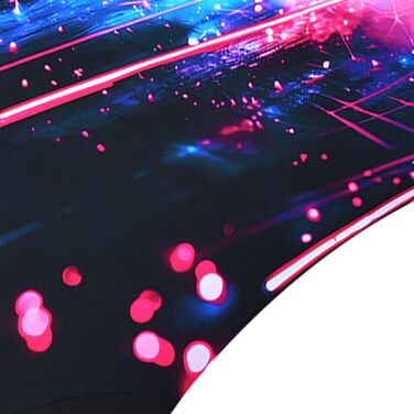 Жіночий спортивний купальник Veranobreeze Racerback чорний, модель Kosmisches Neon (42)