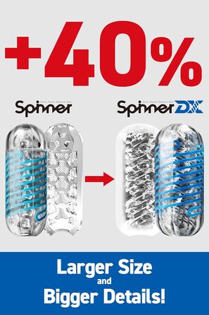 TENGA SPINNER DX 01 Drops - Масажер для чоловіків з реалістичною текстурою - TENGA