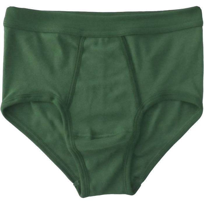 Чоловічі труси HERMKO 3240 (4 шт. в упаковці) з вирізом та м'яким поясом, бавовна Bio (4XL, Оливковий)