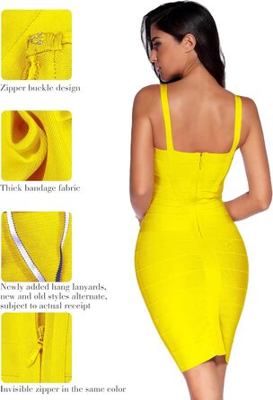 Жовте боді-плаття Meilun з тканини Rayon, без рукавів, розмір XL