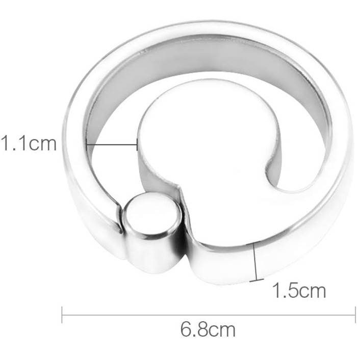 Кільце для статевого члена SXOVO з навантажувальним підвіском, для чоловіків, з нержавіючої сталі, для затримки еякуляції