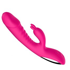 Вібратор G-Spot для жінок, силіконовий, 10 режимів, з підігрівом, рожевий - стимулятор клітора, секс-іграшка для пар