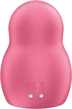 Вібратор Satisfyer Pro To Go 1 | Подвійний мотор | Компактний та перезаряджуваний | Водостійкий (IPX7) | Вібратор-імпульсна хвиля червоного кольору | Інтимна іграшка для жінок, універсальний розмір