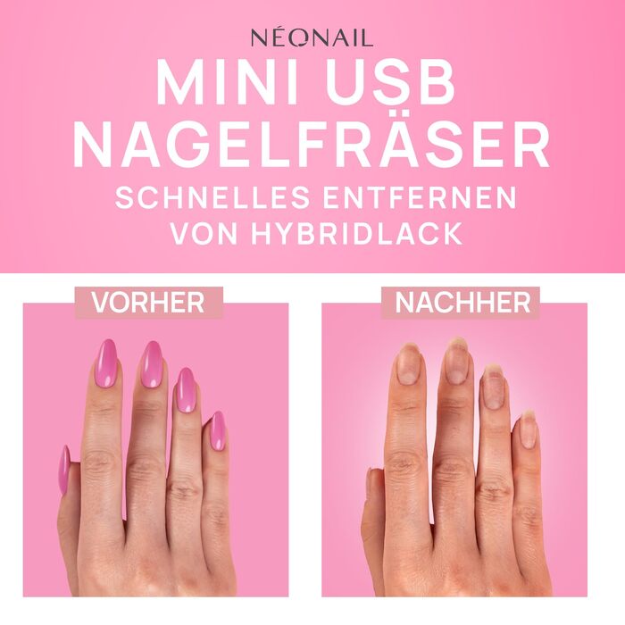 Електричний апарат для манікюру та педикюру NÉONAIL Mini USB Nail Drill 12W — професійний фрезер для нарощених нігтів та видалення мозолів
