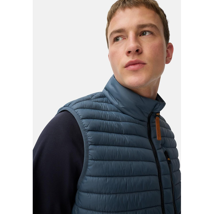 Чоловічий стібаний жилет camel active з переробленого поліаміду, темно-синій (розмір 56)