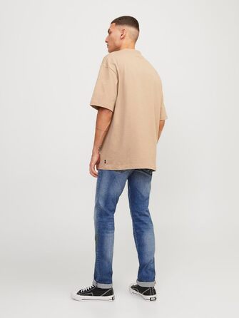 Чоловічі джинси Jack & Jones Slim Fit JJIGLENN синього кольору, denim