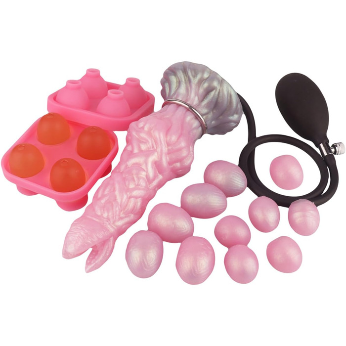 Анальний масажер Soarvlorfy з функцією повітряного потоку, 11 кульок, силікон, G-Spot, для жінок та чоловіків