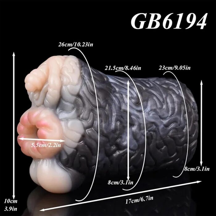 Реалістичний мастурбатор Seckoe Tier Taschenmuschi з анімальною вагіною (золотий)