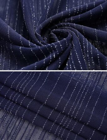 Чоловіча футболка AIEOE з блискітками, дихаюча, клубний стиль, сітка, чорна (3XL, Синій)