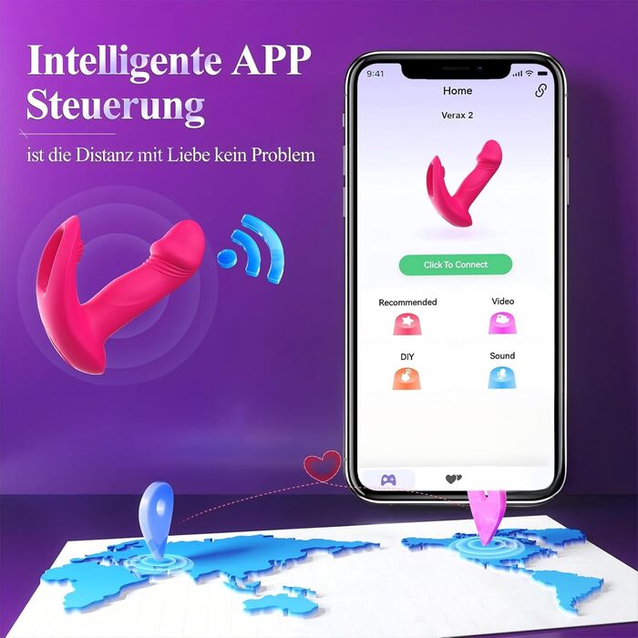 Інтимні іграшки для пар EAWESION: вібратор-аналізатор, масажер для жінок, 9 режимів, стимулятор G-точки та клітора, червоний