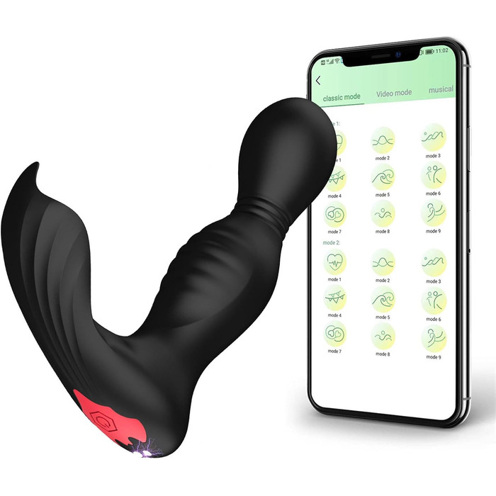 Вібратор для жінок G-Spot, 7 режимів, вібратор для клітора, анальний дildo для пар, чорний