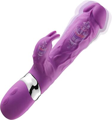 Вібратор для жінок FULUTOY з 7 режимами: стимуляція клітора та G-точки, Rabbit-модель, тихий, для інтимної іграшки