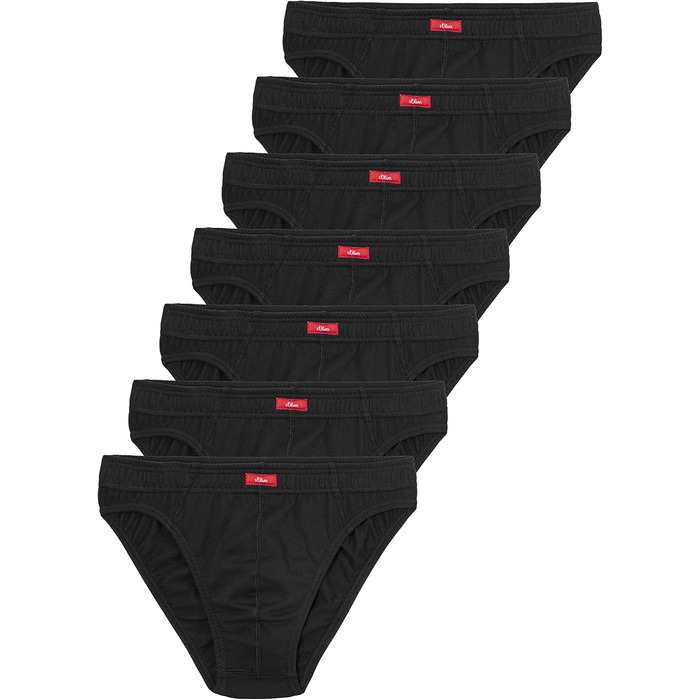 s.Oliver Basic чоловіча труси з бавовни, 7 шт. в упаковці (L, XL, чорний, синій, білий)