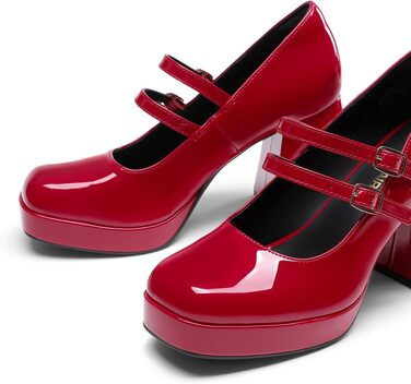 Жіночі туфлі-човники Dream Pairs з закритим носком, червоні (розмір 39 EU)
