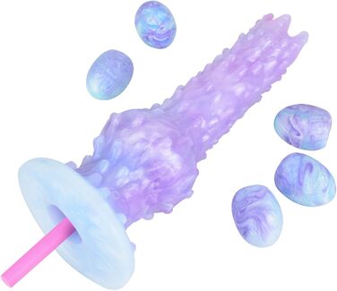 Анальний дилдо Soarvlorfy з 5 яйцями, силікон, XXL, для жінок та чоловіків, G-Spot, SM, синій комплект